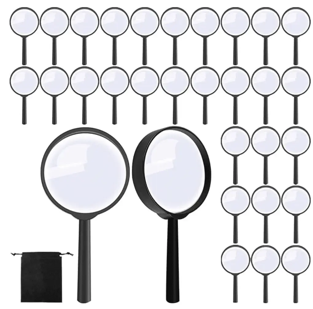 Bulk Handheld Magnifier Plastic Magnifying Glass for Reading