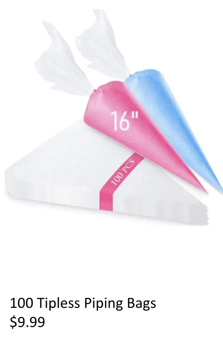 100 Tipless Piping Bags, 16 inch