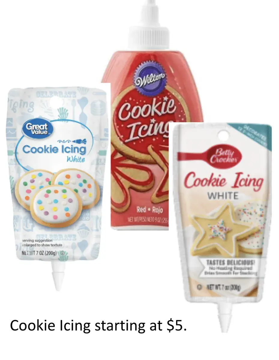 Cookie Icing: Great Value, Wilton or Betty Crocker