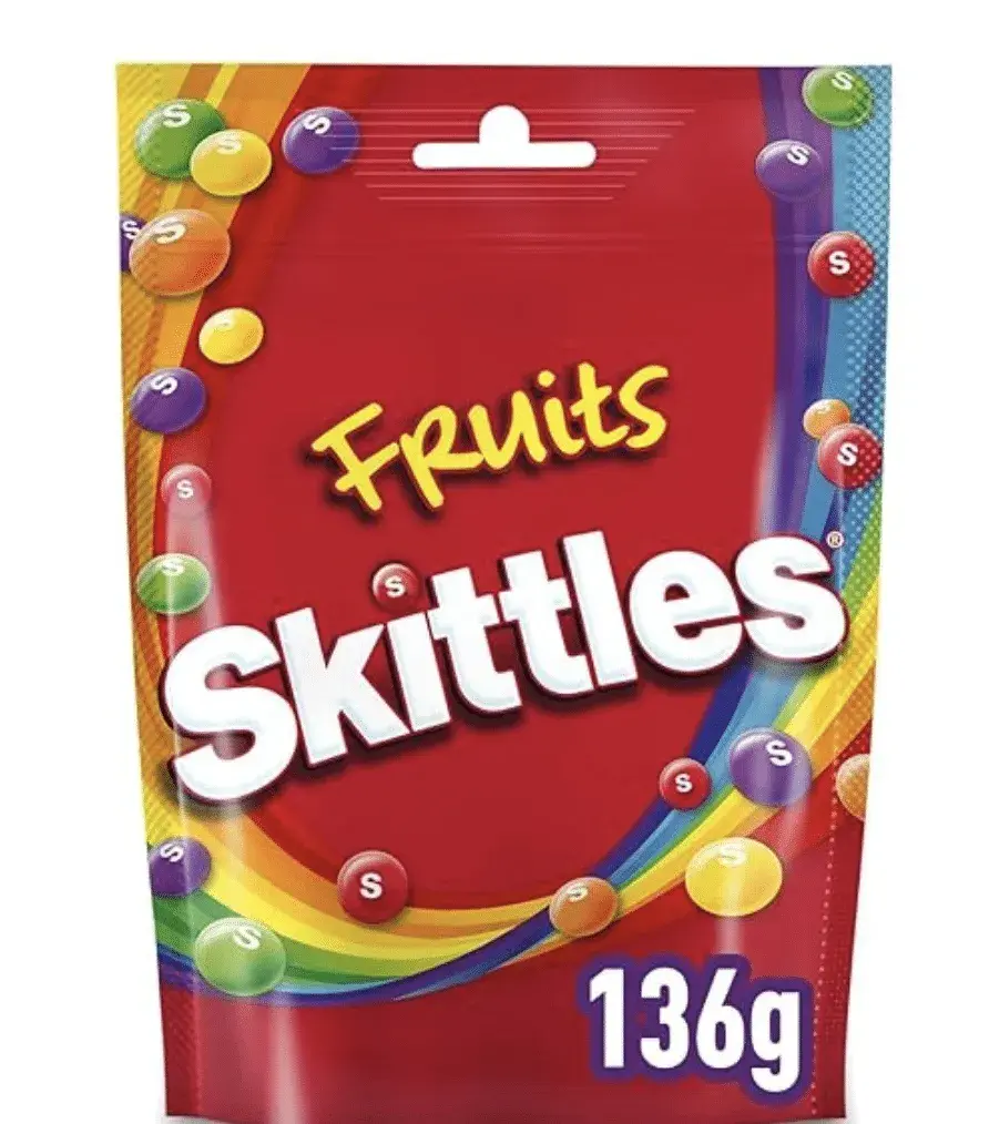 Skittles Pouch - 136g - Pack of 2 (136g x 2 Pouches)