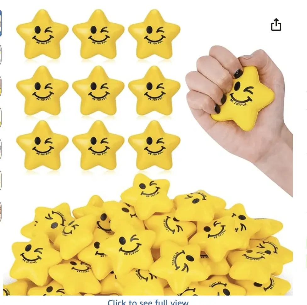 Happy Star Stress Balls