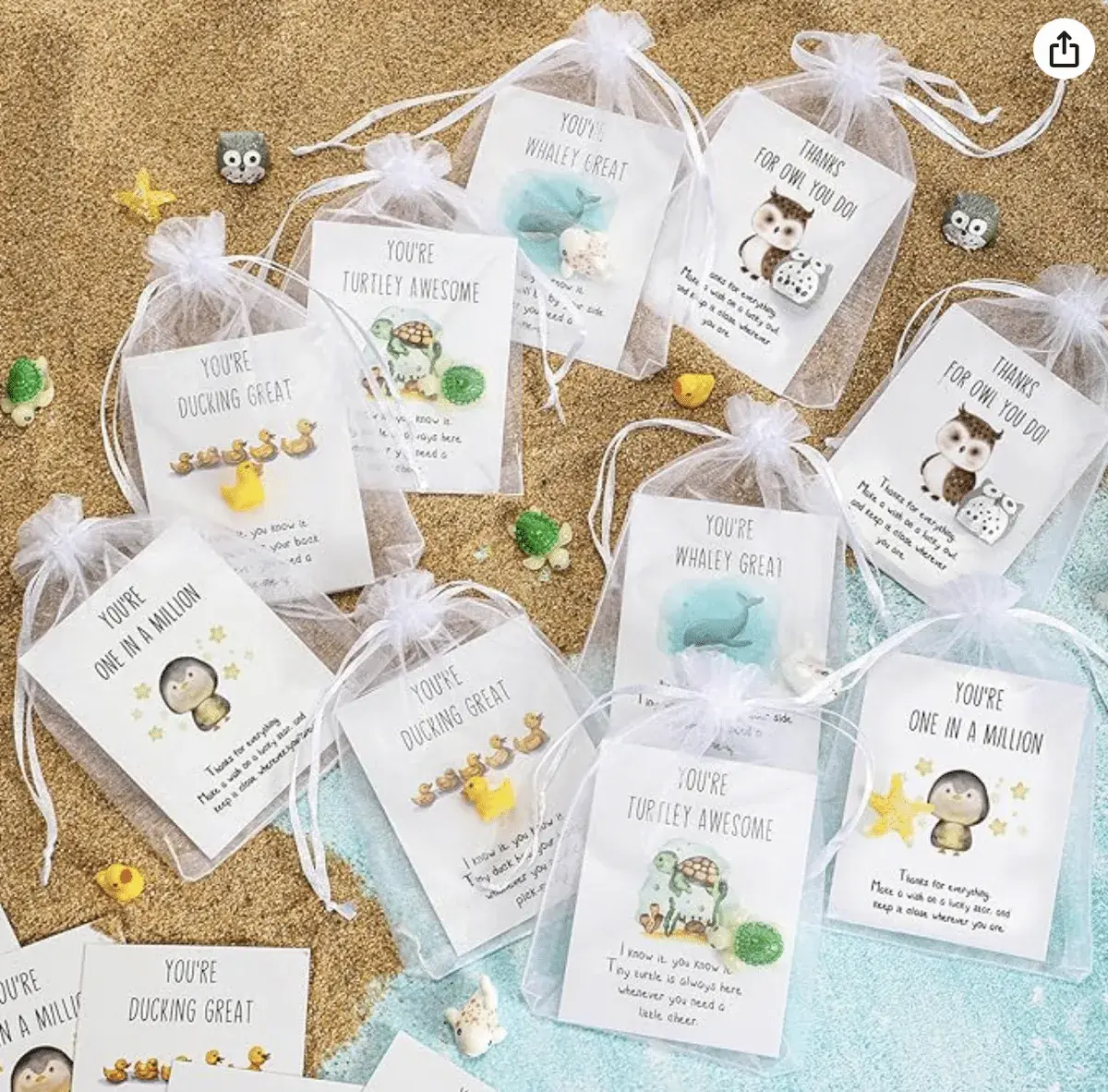 100 Set Appreciation Gifts Bulk for Home Care/Hospice, Thank You Staff Gift Animal Pun Inspirational Note Cards