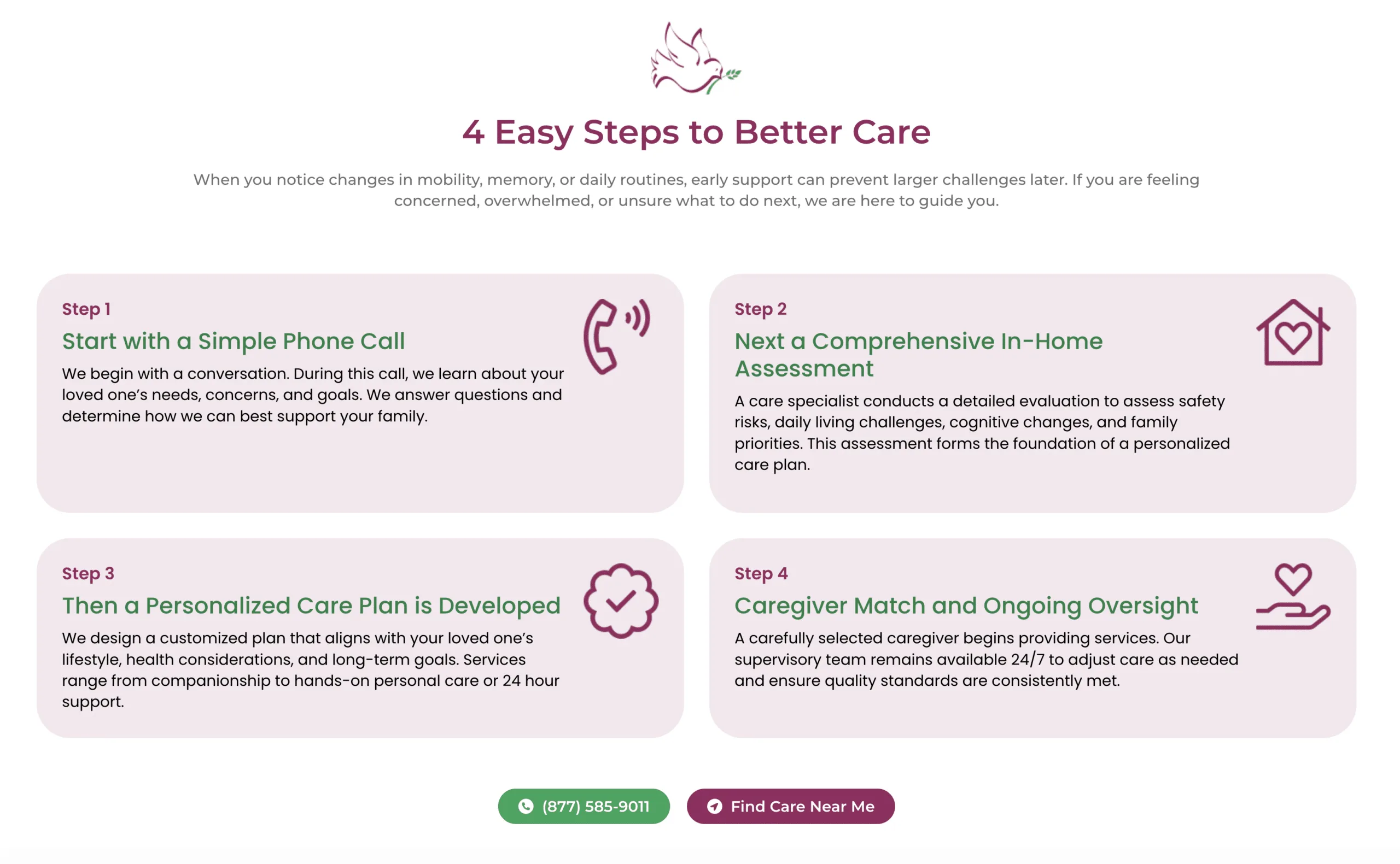 Approved Senior Network® worked closely with the leadership team at A Better Solution In Home Care to develop a website that reflects the organization’s core values—compassionate care, personalized service, and operational excellence.